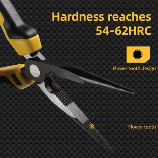 Špicasta kliješta prava DELI 200mm EDL2108