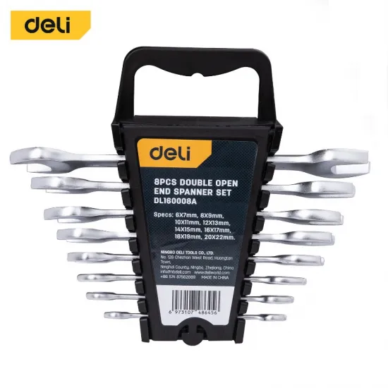 Set duplo-viljuškasti ključeva DELI 6-22mm, 8kom. EDL160008A