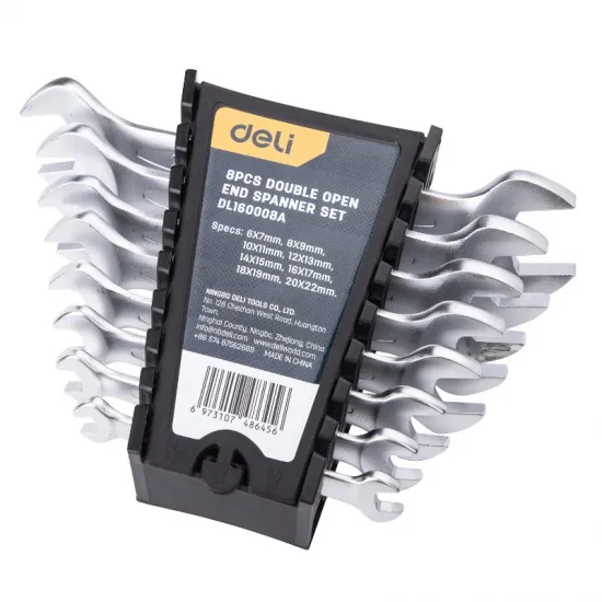 Set duplo-viljuškasti ključeva DELI 6-22mm, 8kom. EDL160008A