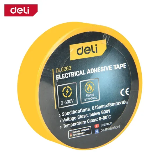 PVC izolir traka žuta DELI 18mm x 10m EDL5263