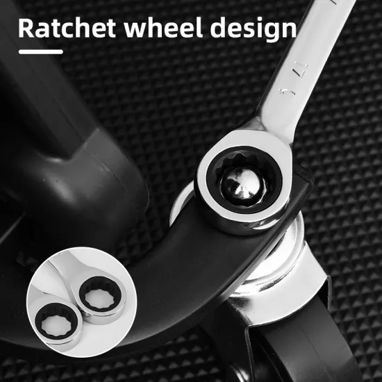 Ključ okasto-vilasti sa račnom 17mm DELI EDL34117