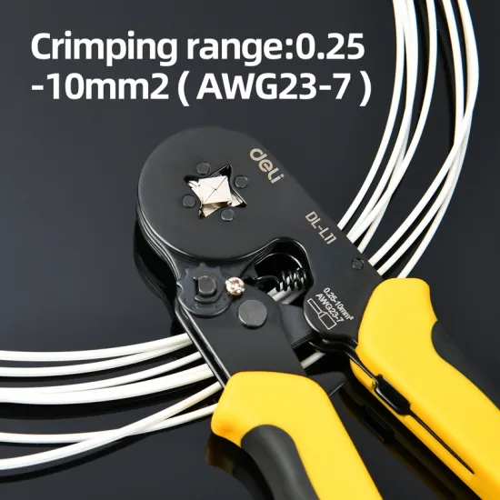 Klešta za krimpovanje 0,25-10mm²  DELI EDL-L11