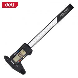 Digitalni šubler 0-150mm fiber BLACK DELI  EDL90150B