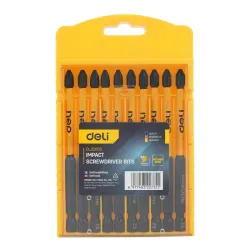 Set umetaka udarnih 10kom PH2x100mm Deli EDL251100