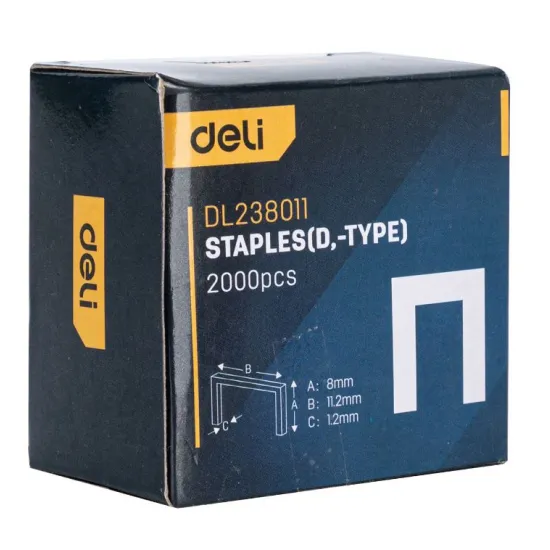 D municija za klamerice DELI 2000kom EDL238011