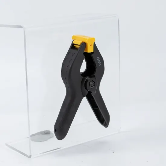 Jednoručna stega - štipaljka DELI 100mm EDL110004