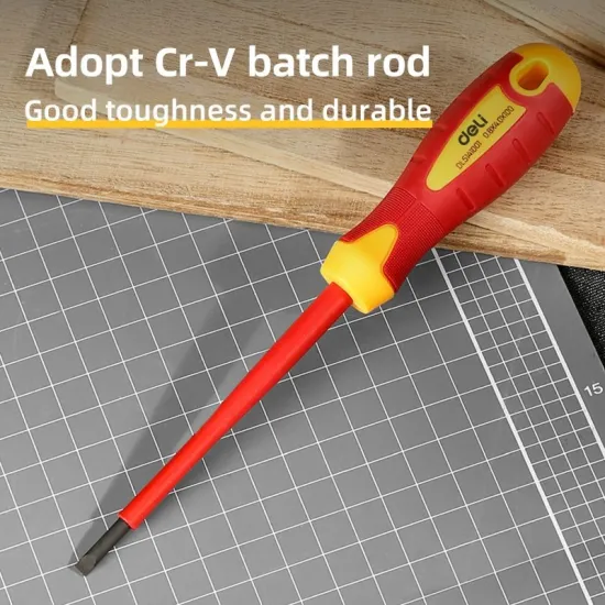 Odvijač VDE ravni DELI 4x100mm  EDL5141001