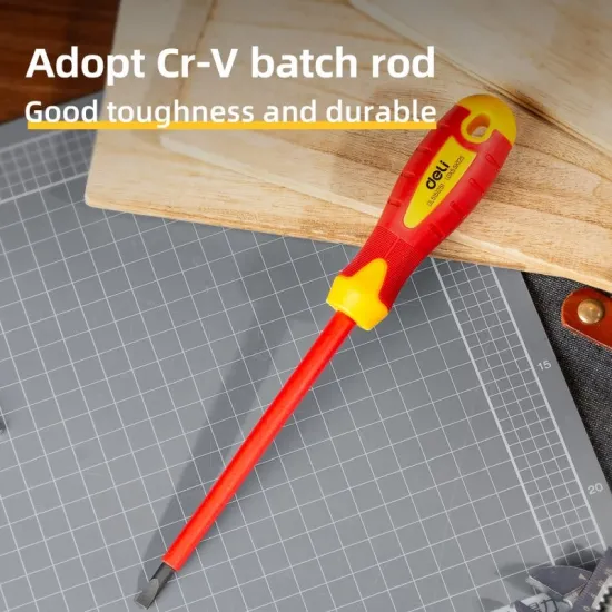 Odvijač VDE ravni DELI 5,5x125mm  EDL5151251