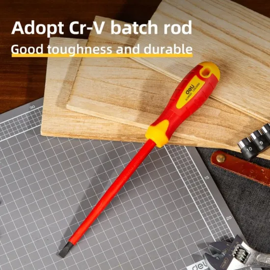 Odvijač VDE ravni DELI 6,5x150mm  EDL5161501