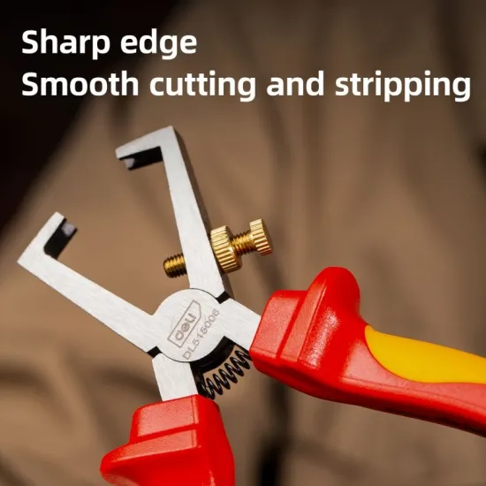 Kliješta za skidanje izolacije DELI 160mm EDL515006