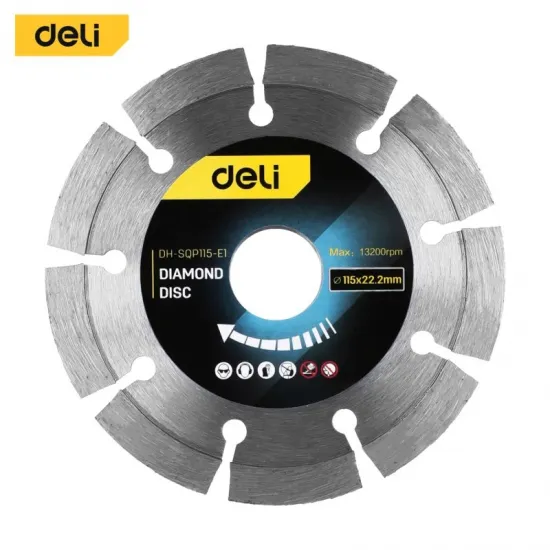 Dijamantska segmentna rezna ploča DELI 115mm EDH-SQP115-E1